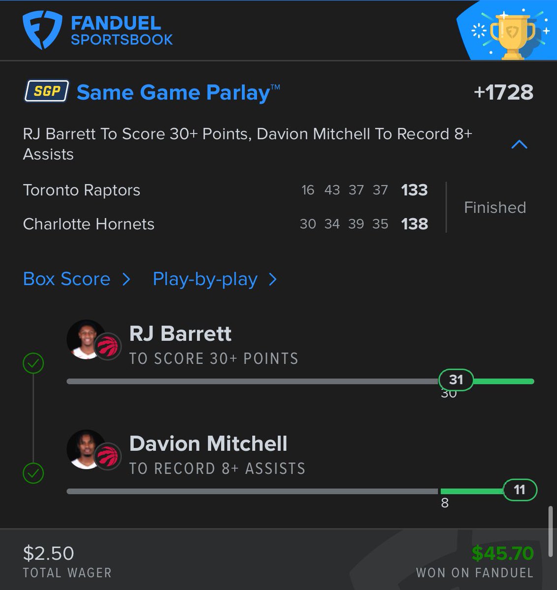 Bora_Bora6636's tweet photo. NBA wins from today💰✅ https://t.co/D8727owjPc