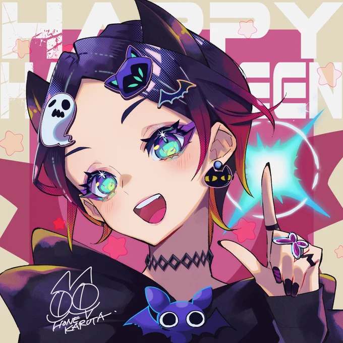 はっぴーはろうぃんクローヴ!!!!#VALORANT #ValorantArt #clove #Halloween 