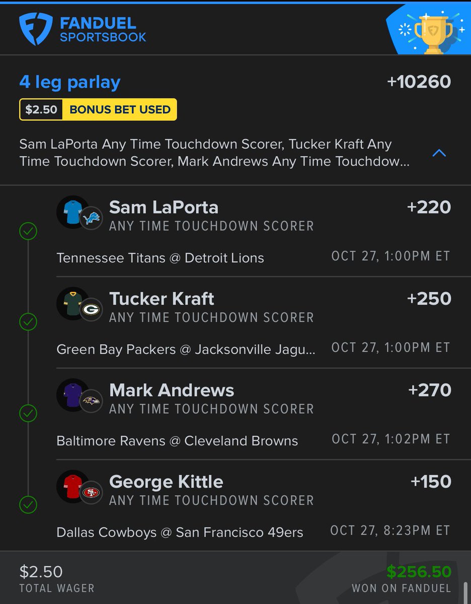 Bora_Bora6636's tweet photo. NFL Sundays streak continues ✅💰 https://t.co/9AQrw9SnzO