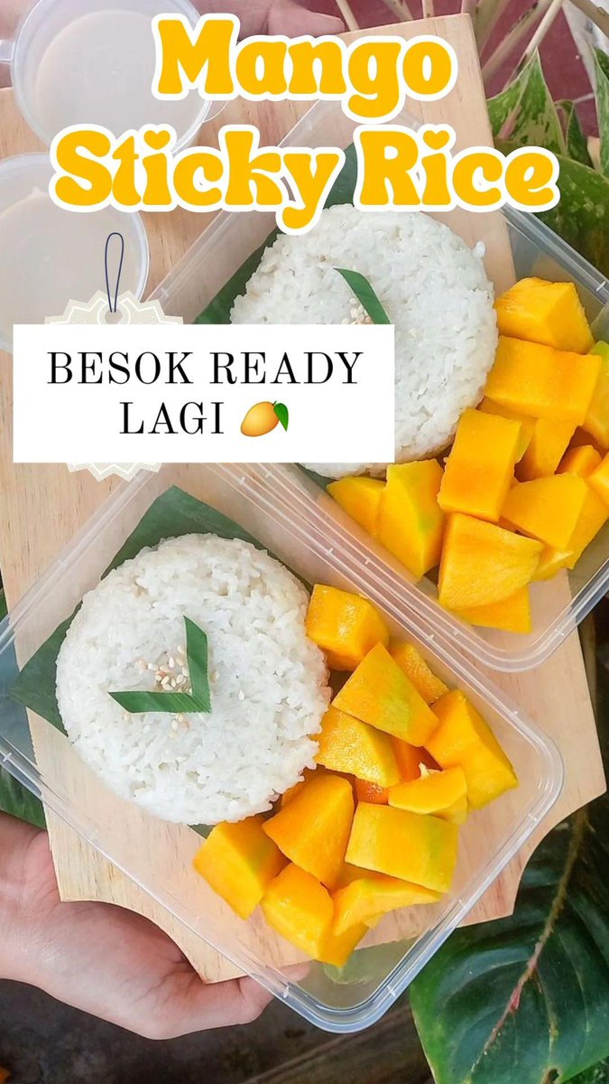 haeririee's tweet photo. @FOODFESS2 Aku juga jual mango sticky rice 20k. Domisili bintaro yaaa https://t.co/wmIE9Bhhxq