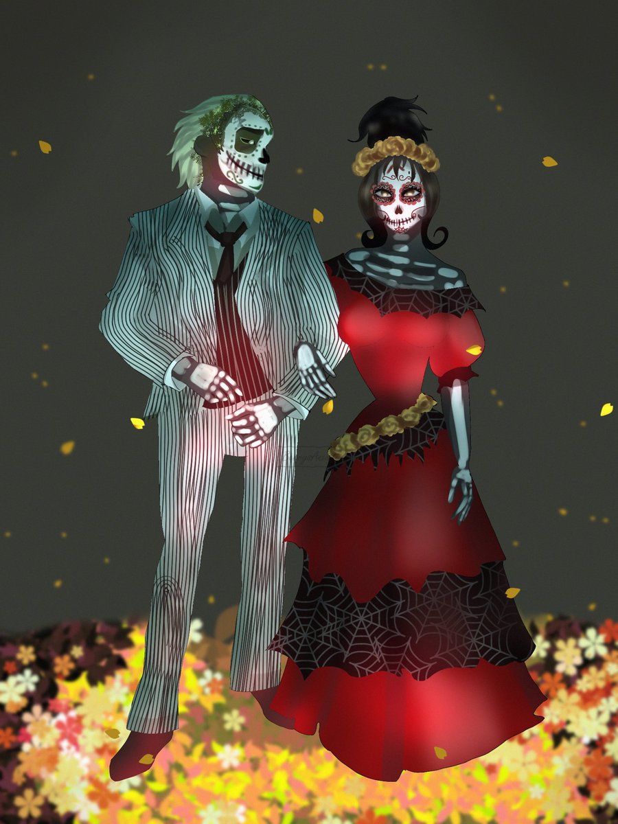 BerrysAnxiety's tweet image. Beetlebabes x DÍA DE MUERTOS 
#Beetlebabes #beetlejuice #beetlelyds
