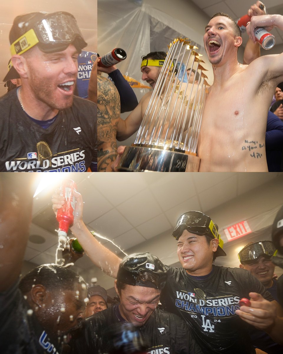 It's time for the <a href="/Dodgers/">Los Angeles Dodgers</a> to celebrate a #WorldSeries victory! 🥳 #CHAMPS