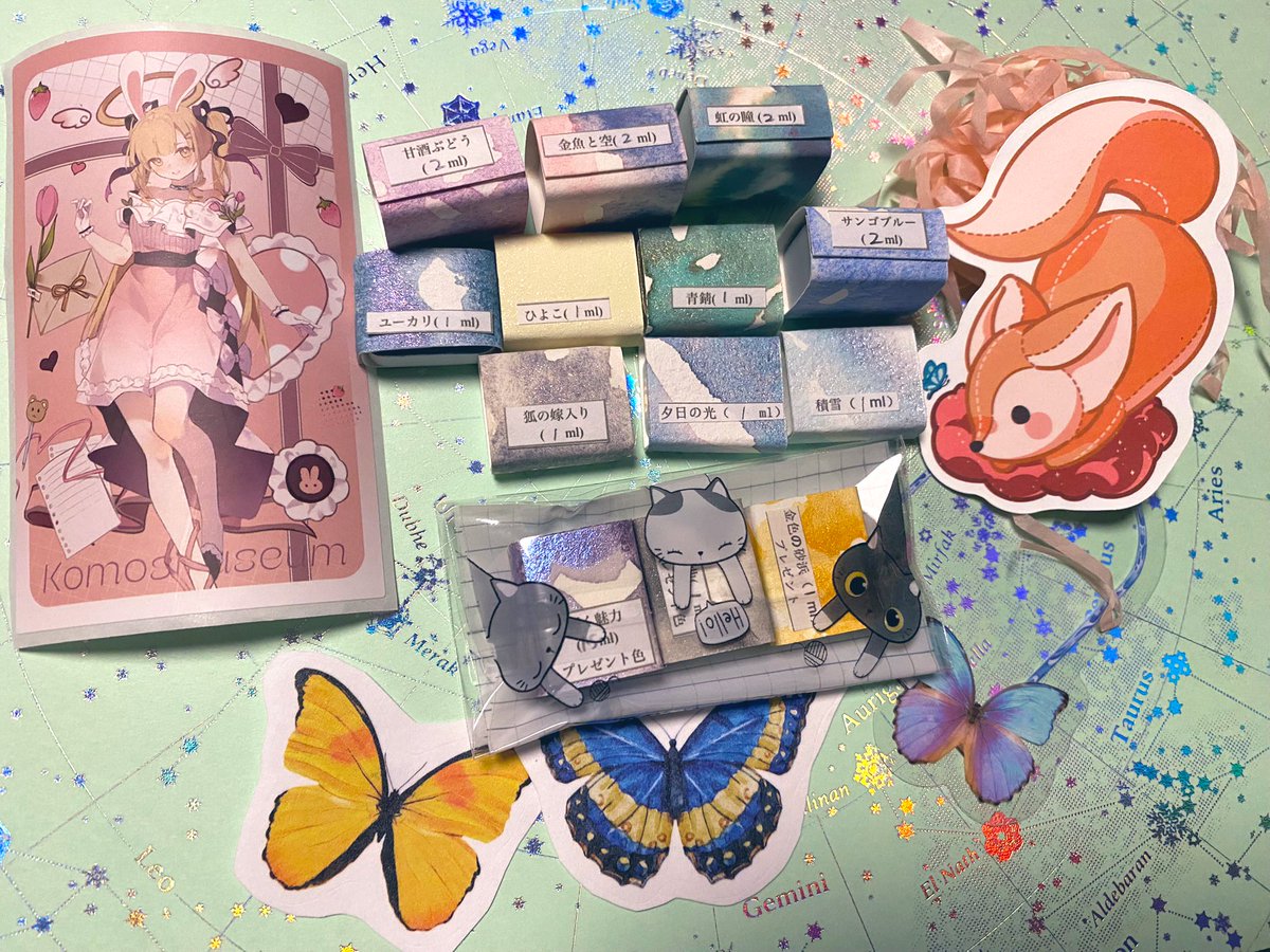 リエンさん（<a href="/rien2340/">リエン</a> ）の素敵なキラキラ絵の具届きました！
いつも素敵な梱包で楽しく開封させていただいます✧︎*。
素敵なお心遣いまで本当にありがとうございます。
大切に使わせていただきます。