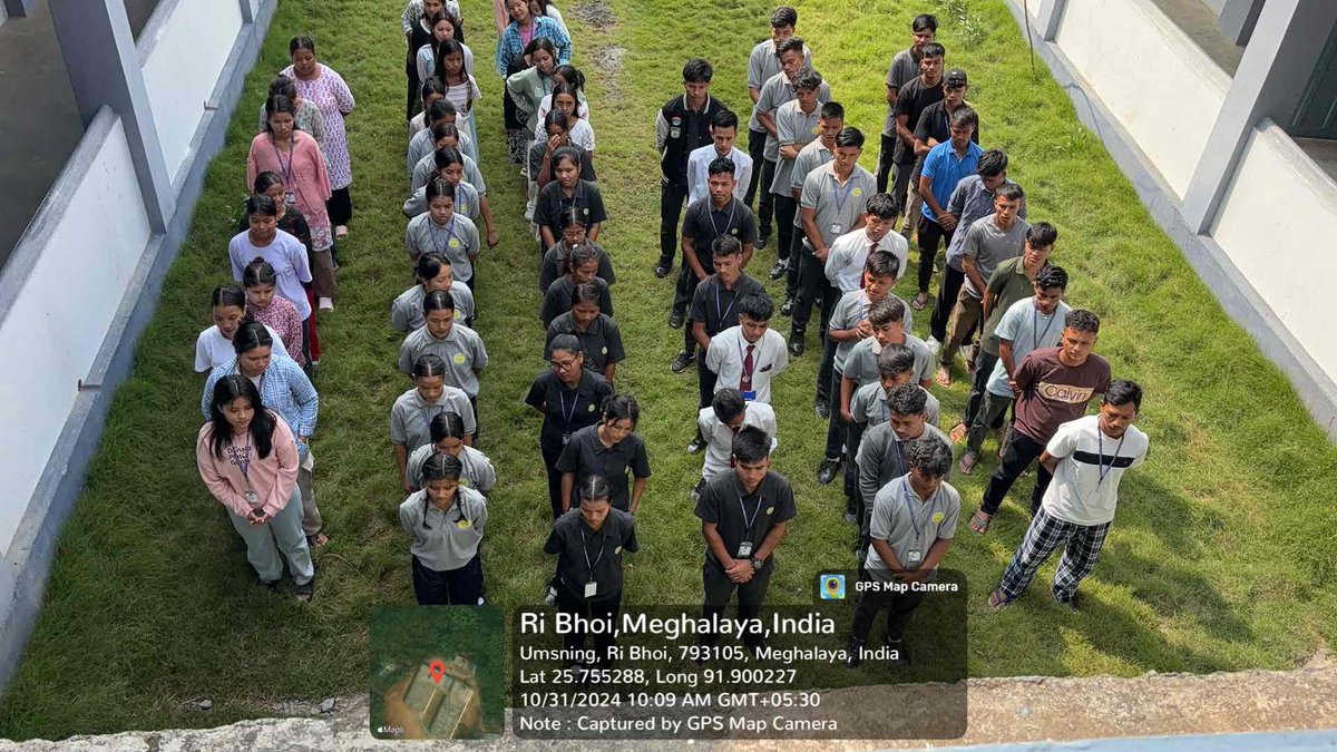 NssRBSC's tweet photo. The NSS Unit of Ri Bhoi Synod College organised the National Unity Day Pledge taking ceremony. A brief speech was given by the Principal Rev.P.S Tmung followed by the Pledge taking  and the National Anthem. A total number of more than 100 NSS volunteers attended the program. https://t.co/lNJ3QS5Ige