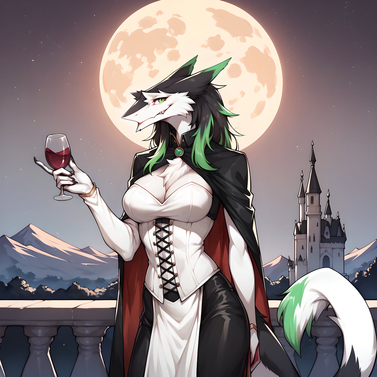 Sergal_ilya's tweet photo. my character in a vampire costume https://t.co/bVDAkaJ9bB
