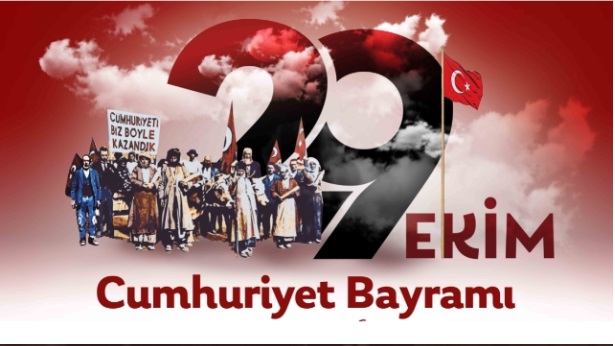 CUMHURİYET BAYRAMI
Cumhuriyetimizin kurucusu büyük önder Atatürk'ün "En Büyük Bayramdır" dediği Cumhuriyet Bayramı tüm yurttta ve dış temsilciliklerde olduğu gibi ilçemizde de coşkuyla kutlandı.