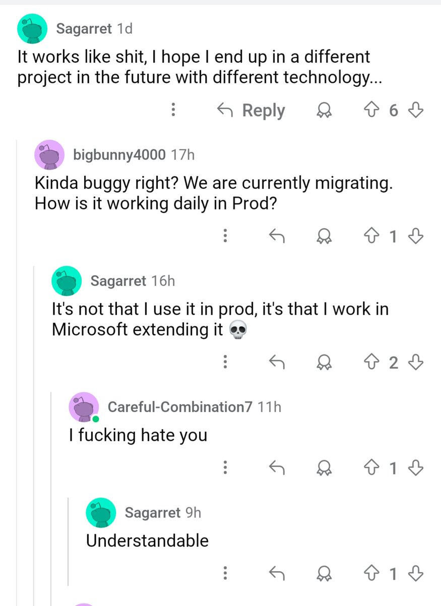 It's a wrap let's all migrate back to synapse fabric is the new zune... pure gold in the fabric reddit