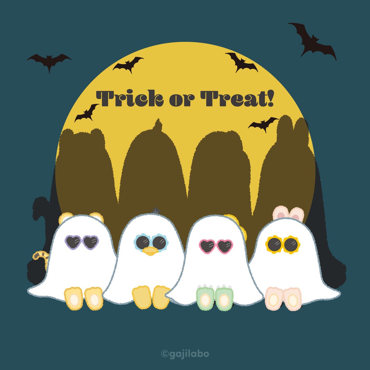 _gajilabo_'s tweet photo. ( ᜊ°-° )ᜊ𝙏𝙧𝙞𝙘𝙠 𝙤𝙧 𝙏𝙧𝙚𝙖𝙩

💛🖤💚🩷
#Halloween #ハロウィン #イラスト #がじまる #gajilabo https://t.co/eju30l3Iam
