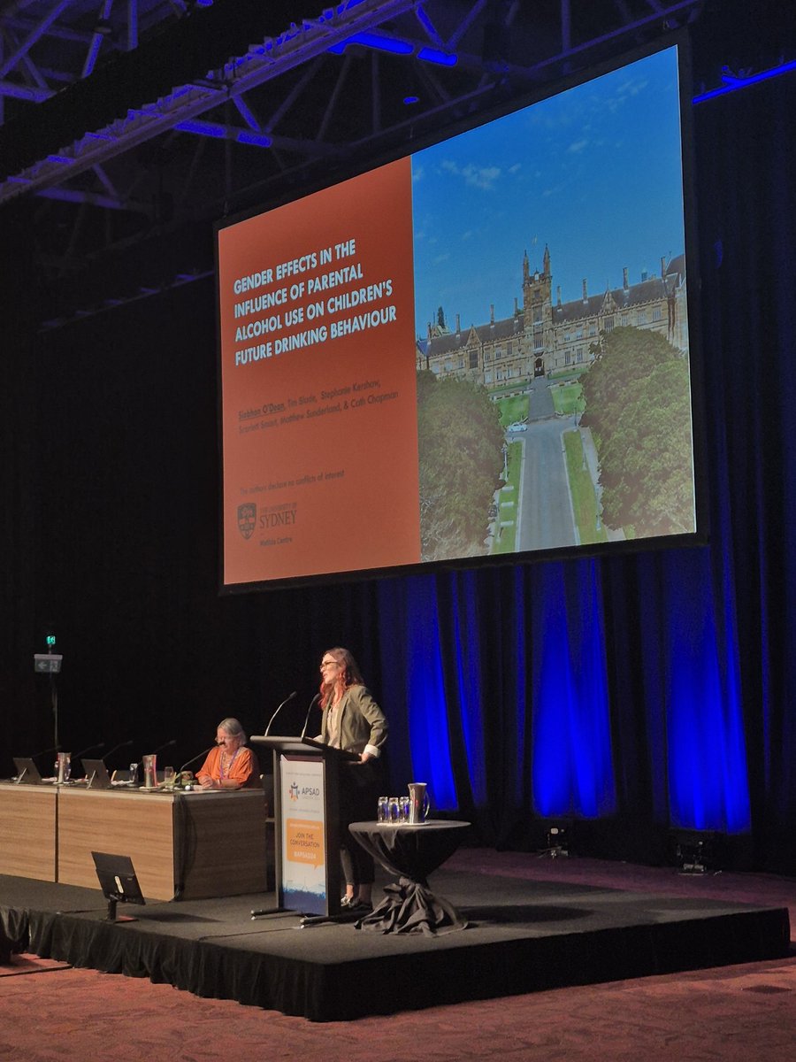 Jack Wilson (@jack_mwilson) on Twitter photo Stats gun @siobhanmaeve discusses the important role of parental alcohol use in predicting child's alcohol use onset <a href="/TheMatilda_USyd/">The Matilda Centre</a> #apsad2024 Stats gun @siobhanmaeve discusses the important role of parental alcohol use in predicting child's alcohol use onset <a href="/TheMatilda_USyd/">The Matilda Centre</a> #apsad2024