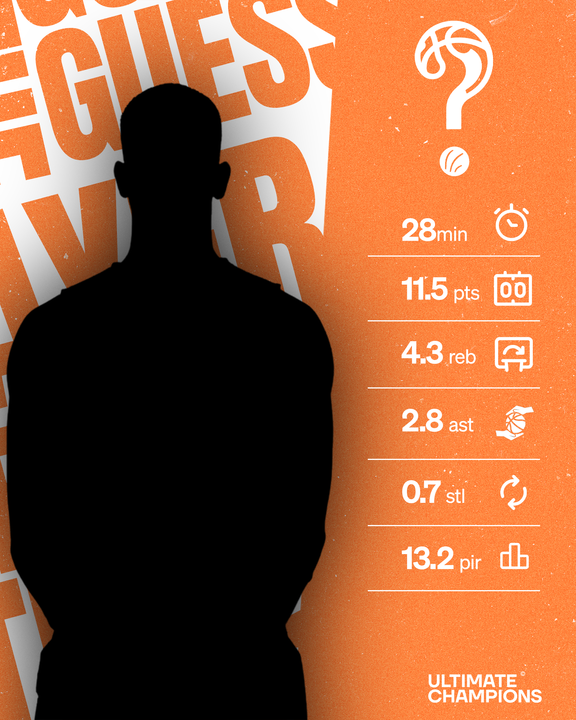 🏀 Guess the Player Challenge Giveaway! 🏀

Unveil the mystery... 🕵️

Can you guess which player is hidden in this image? 👀 

HINT: From NBA glory alongside legends like Dirk Nowitzki and Dennis Schröder, to sharing the court with EuroCup stars Rasheed Sulaimon and Yogi Ferrell