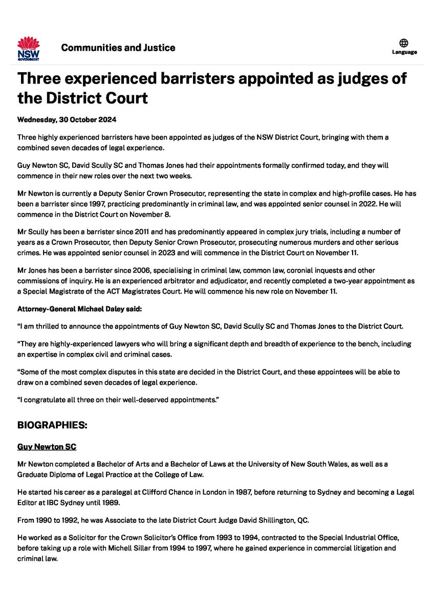 NSW Bar Association tweet media