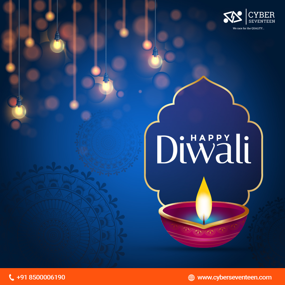 CyberSeventeen's tweet photo. 🌟 Light Up Your Brand’s Journey This Diwali with Cyber Seventeen! 🌟

As we celebrate the Festival of Lights, let’s illuminate new paths for growth, creativity, and success together! May this Diwali bring brightness and prosperity to your digital journey.

Happy Diwali! https://t.co/AdnF5fbXXx