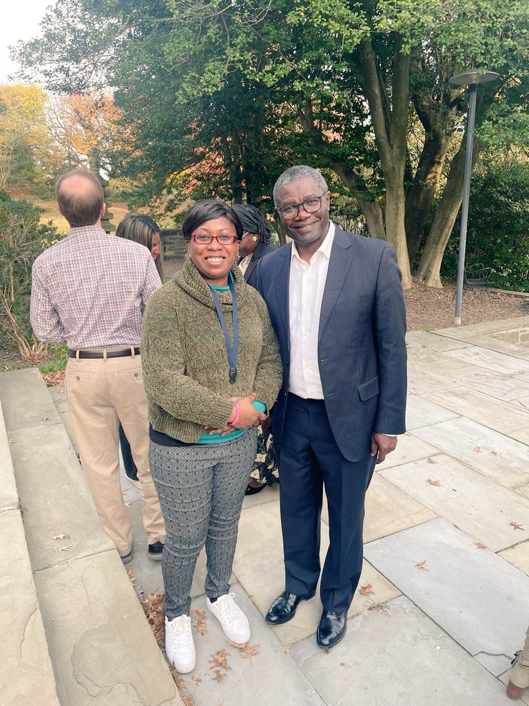 After his lecture this afternoon at the NIH, we had a meet and greet with Dr Christian Happi, Professor of Molecular Biology and Genomics in the Department of Biological Sciences and the Director of the African Centre of Excellence for Genomics of Infectious Diseases in Nigeria.