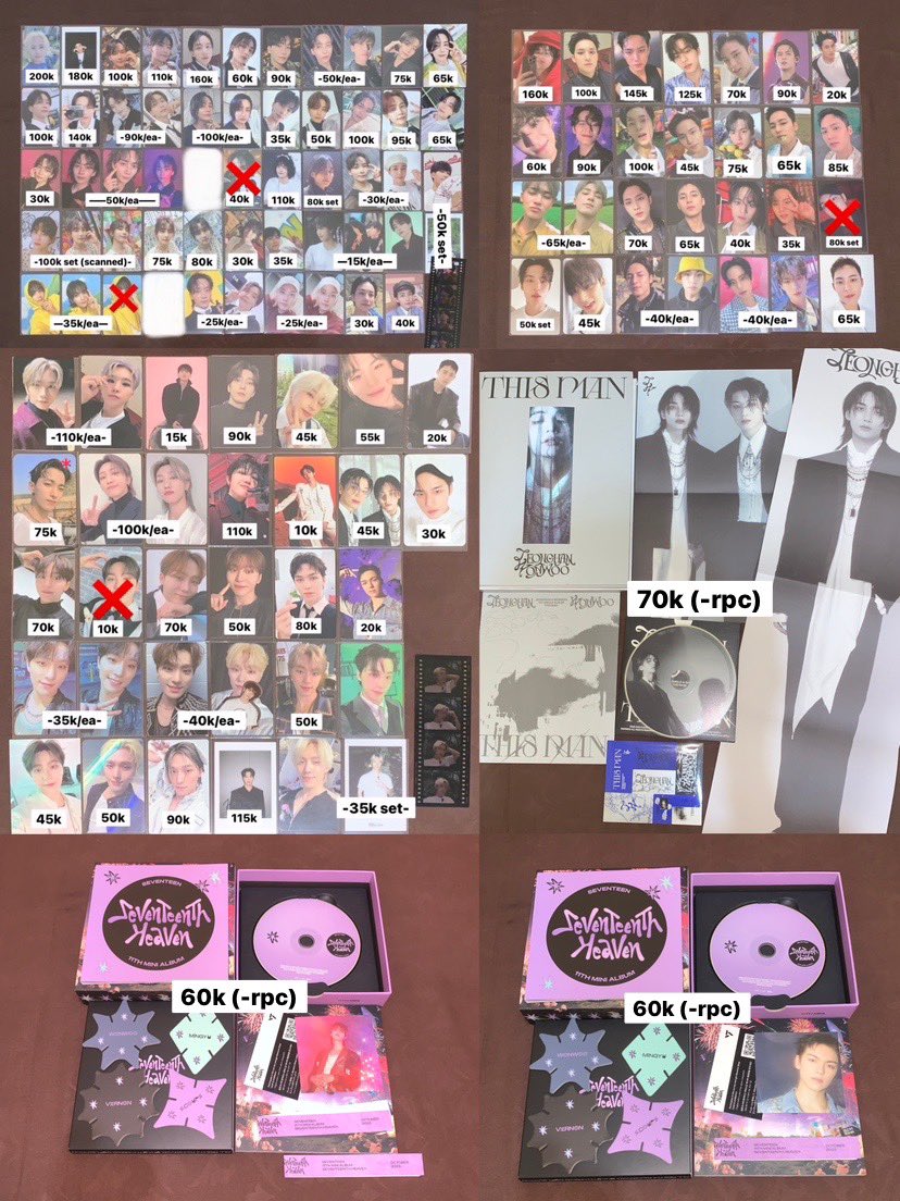 [ rt &amp; like are appreciate ]
wts — lfb
aab seventeen

‼️TAKE ALL/BULK ONLY (min take 70%)‼️

ෆ incl adm pack
ෆ harga jangan dijadikan patokan
ෆ boleh nego kalo ada yg ovp
ෆ mostly goodcon (kecuali yg pake bintang)
ෆ karawang, ina

⚠️not for sensitive buyer, hnr &amp; time waster