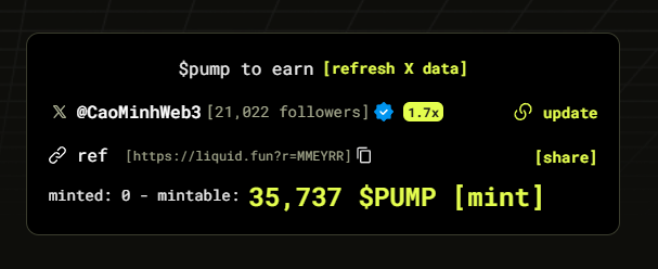 CaoMinhWeb3's tweet photo. FREE claim Money on Base! Heard that Kyber team is behind! Don't miss!😎
You're a meme, I'm a meme, everything is a meme 💩
Join me and @liquiddotfun to revolutionize the meme jungle https://t.co/auaKABMfl6
#LiquidFun #MemeItUp #PUMP https://t.co/mnq9i53yLL