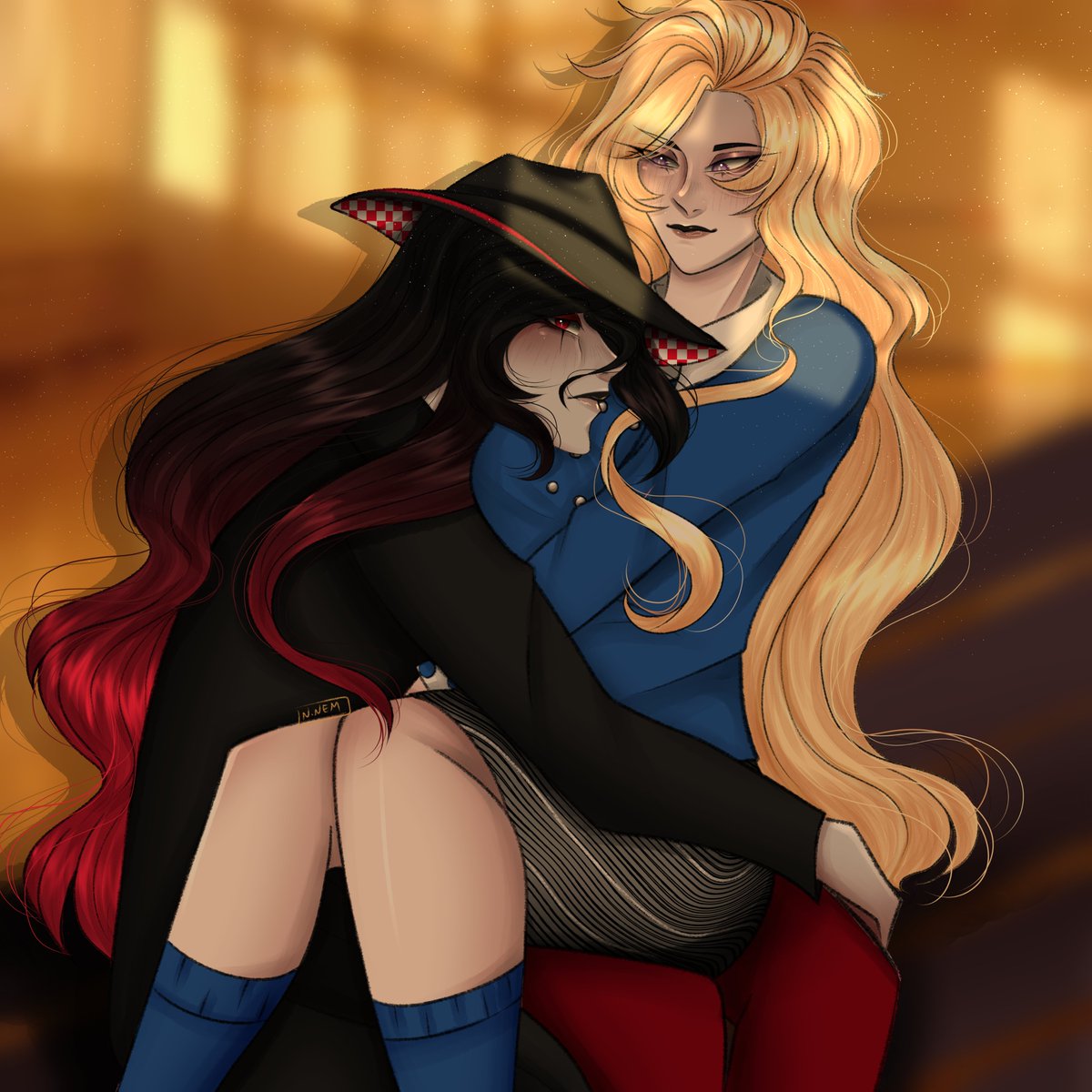 NanamiNem's tweet photo. Day 6: Music/Film
.
Tentei fazer a Lilith e a Roo em Heathers.
#HellaWeek #Roolith #HazbinHotel #Evilith #Lilith #LilithMorningstar #HazbinHotelLilith #Roo #HazbinHotelRoo https://t.co/yjqfKzv05e