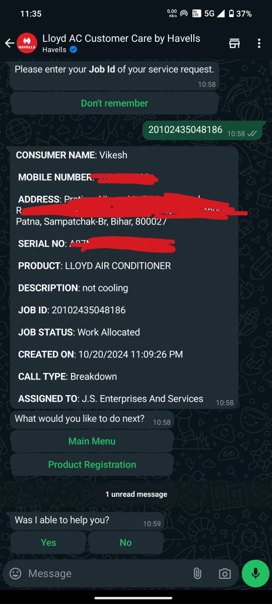 Vikeshthebug's tweet photo. @MyLloydIndia Beware Lloyd buyers, they are pathetic in service . https://t.co/MWNShXvZ8f