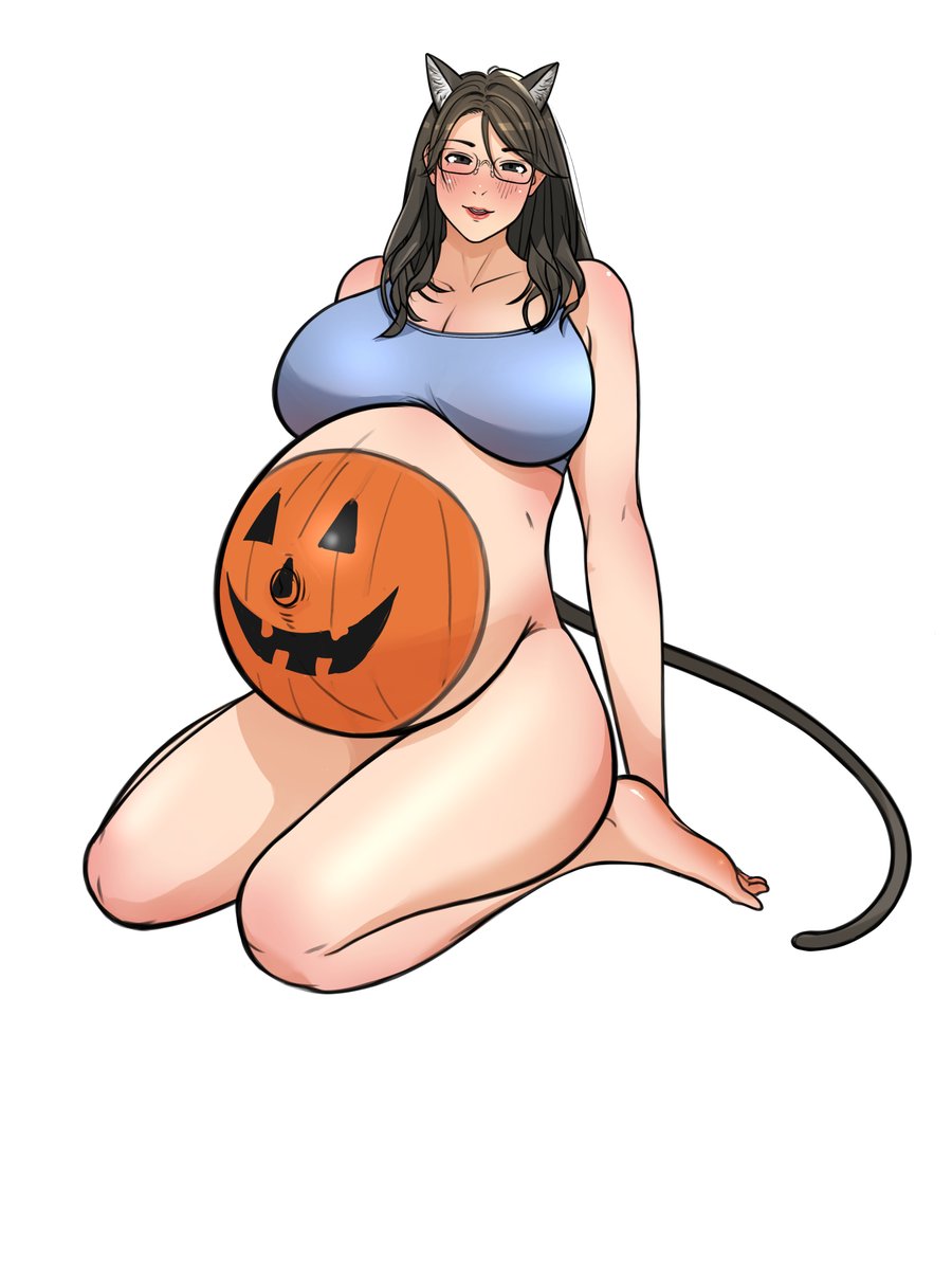 Gina, oc <a href="/Zeoman4567/">ZEOman4.5</a> 

Gina pumpkin belly is amazing 💞🎃🎃🎃