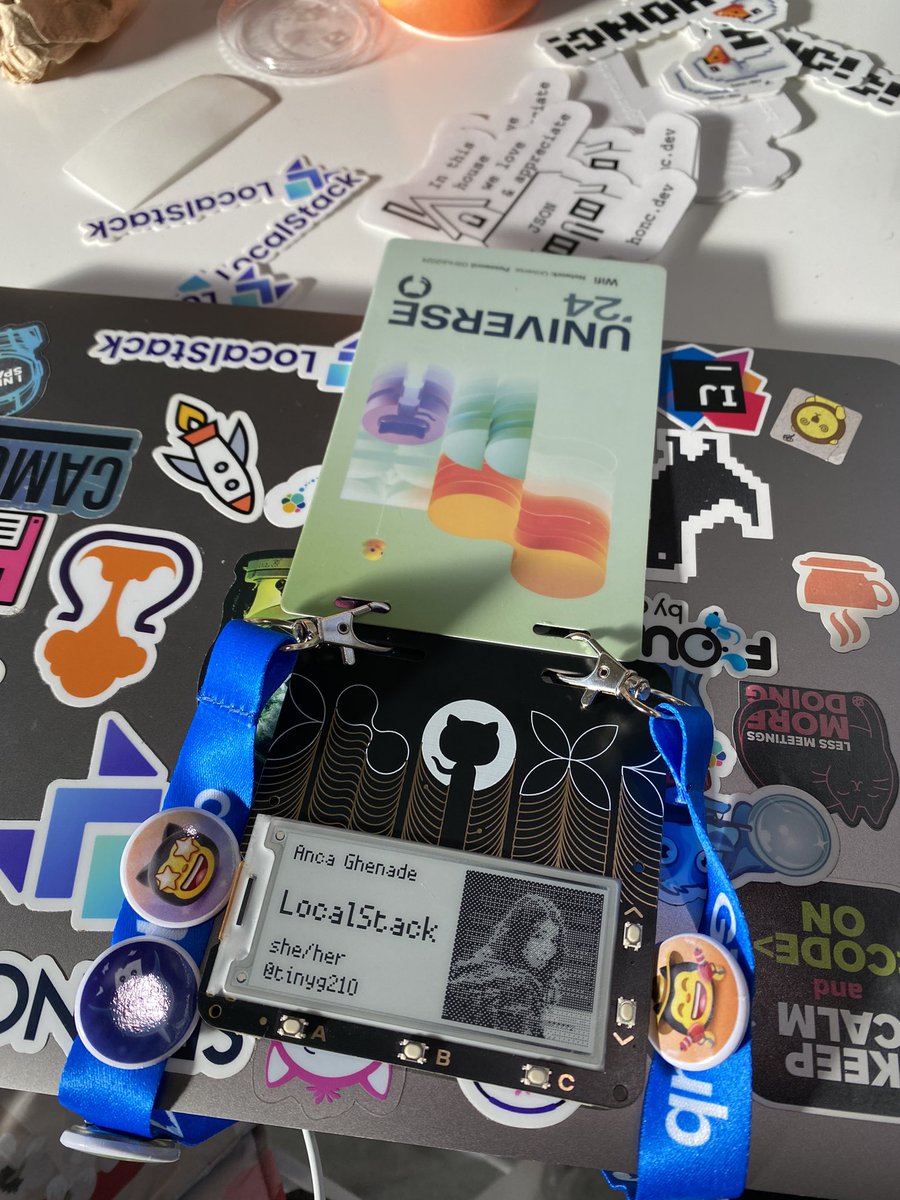 Anca Ghenade (@tinyg210) on Twitter photo followed the <a href="/githubuniverse/">GitHub Universe</a> trend and added the <a href="/localstack/">LocalStack</a> logo to the badge too ๐
made it through hard times with <a href="/nele_lea/">Nele Lea</a> & <a href="/capileigh/">Leigh Capili ๐ง</a> followed the <a href="/githubuniverse/">GitHub Universe</a> trend and added the <a href="/localstack/">LocalStack</a> logo to the badge too ๐
made it through hard times with <a href="/nele_lea/">Nele Lea</a> & <a href="/capileigh/">Leigh Capili ๐ง</a>