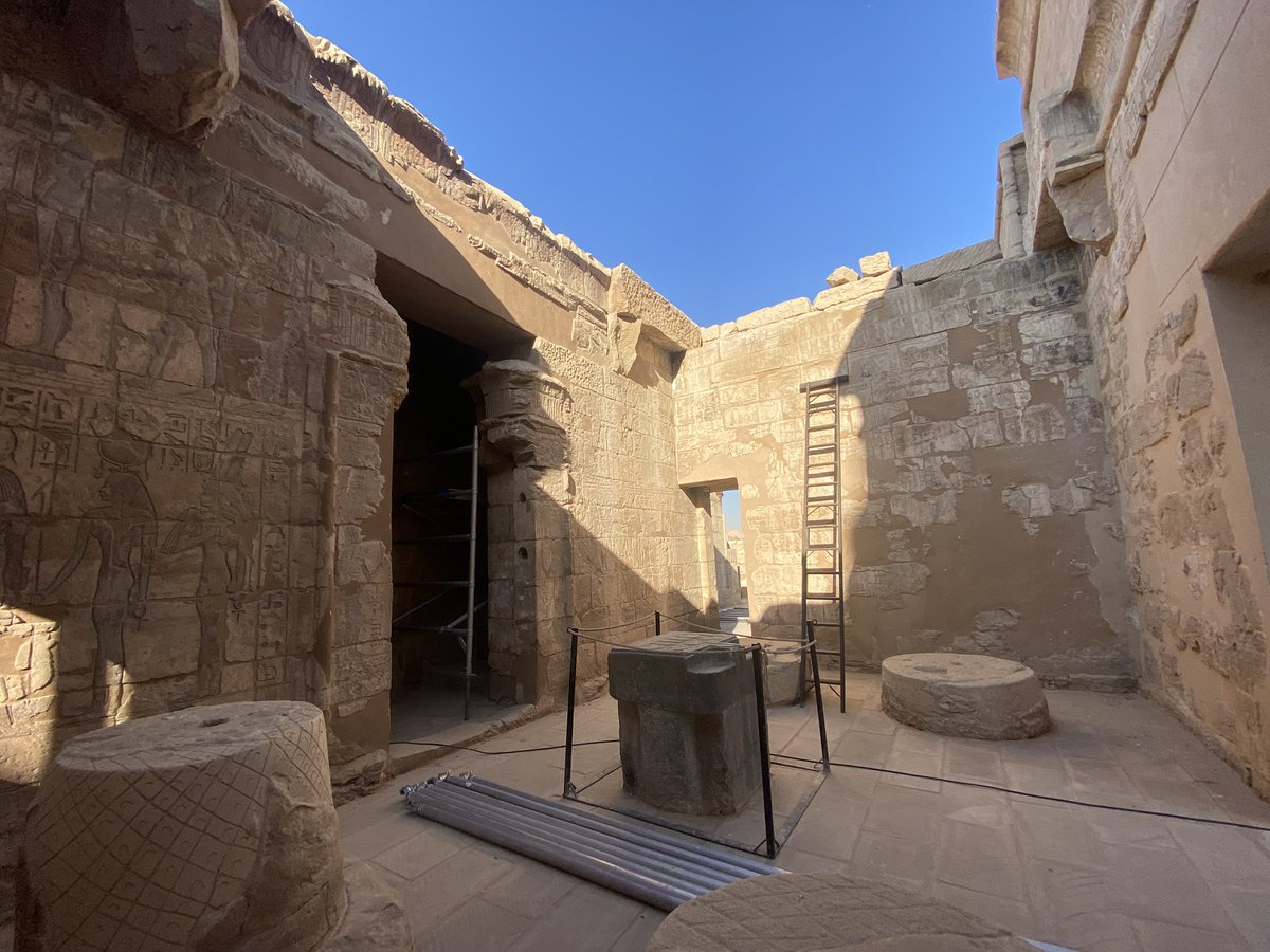 alekshallmann's tweet photo. Happy to back to study chapels of God’s Wives of Amun in Medinet Habu.
I have started this project in 2017 as an ARCE-NEH fellow! Thank you @ARCENational and #Epigraphic Survey @ISAC_UChicago 🙏
#MedinetHabu #Egypt #egyptology #egipt #archaeology #fieldproject https://t.co/DCzrTqfUR9