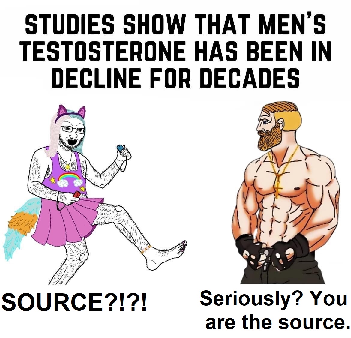 We Chads have a lot of testosterone 💪

$YES