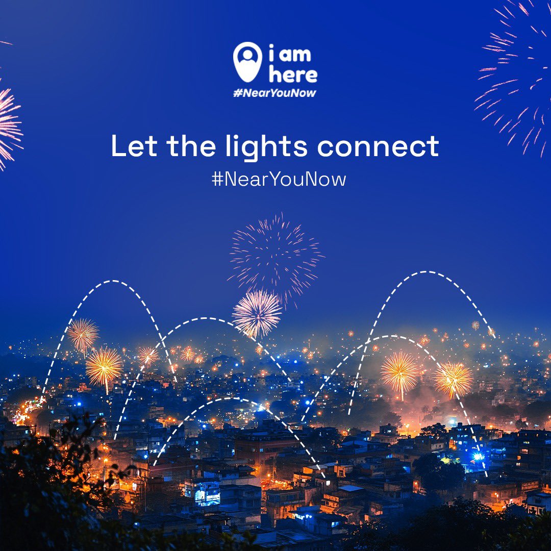 iamherelabs's tweet photo. Let’s light up our neighborhoods together! Warm wishes for a joyful Diwali from the IamHere family! 🏡✨ #IamHere #NearYouNow #ShopLocal #Diwali #Connection https://t.co/nzQHSgeZZQ