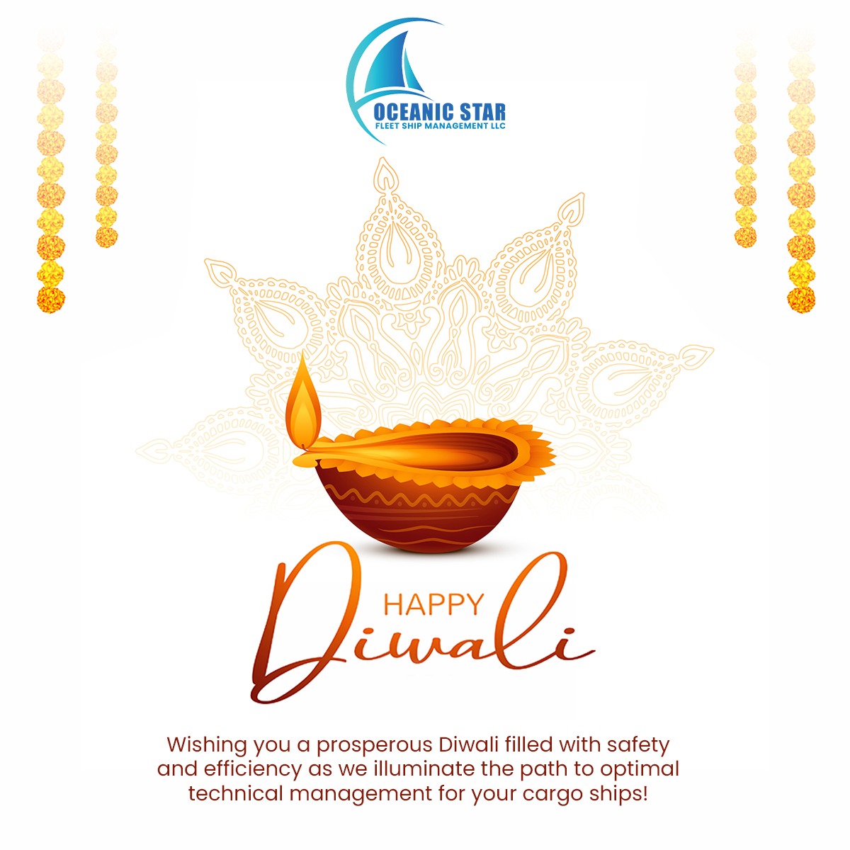 FleetOceanic's tweet photo. Celebrate Diwali with Oceanic Star Fleet as we light the way to brighter horizons. 
.
.
#oceanicstarfleet #diwali2024 #festivaloflights #maritimesuccess #safevoyages #globalmaritime #lighttheway #prosperityandjoy #diwalicelebration #newhorizons #festiveseason https://t.co/uW871zDV4Z