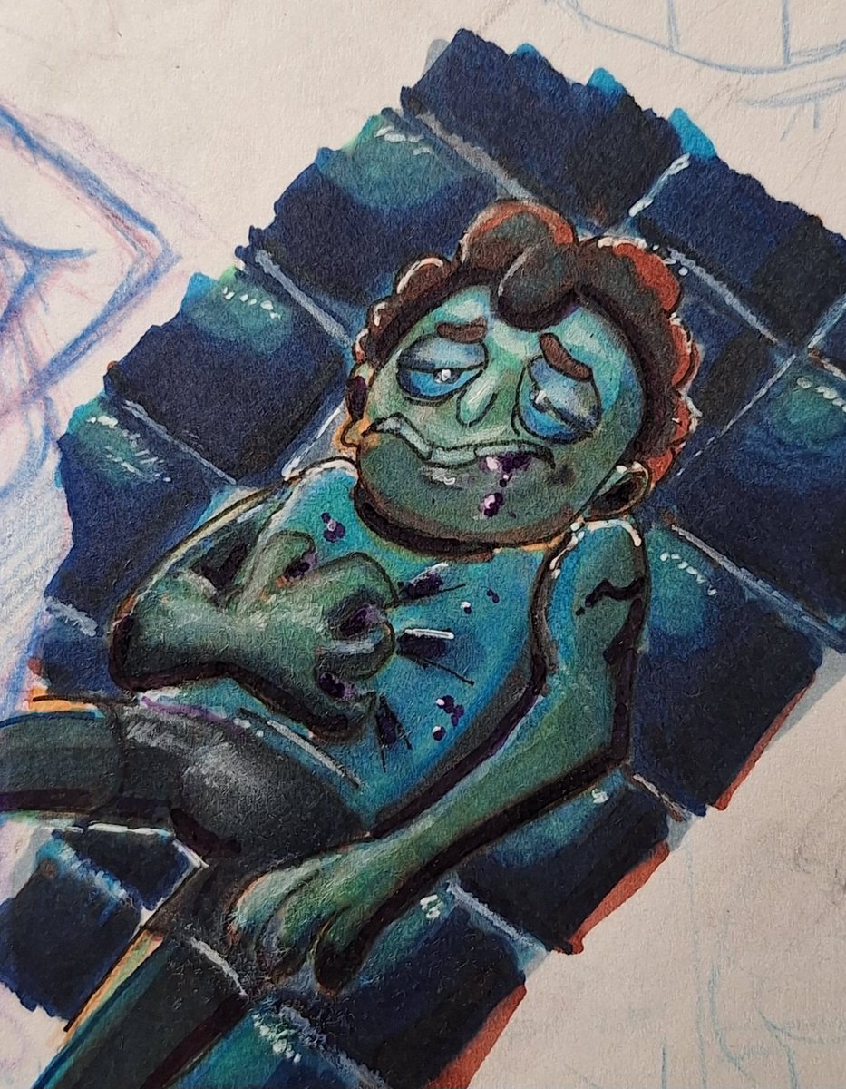 golojka0's tweet photo. He feels not so good ...😨💀👽
But, he's still alive, I guess...
#знакомьтесьБоб #ThisIsBob #meetbob #Sketching https://t.co/Cu1jcNVoJ6