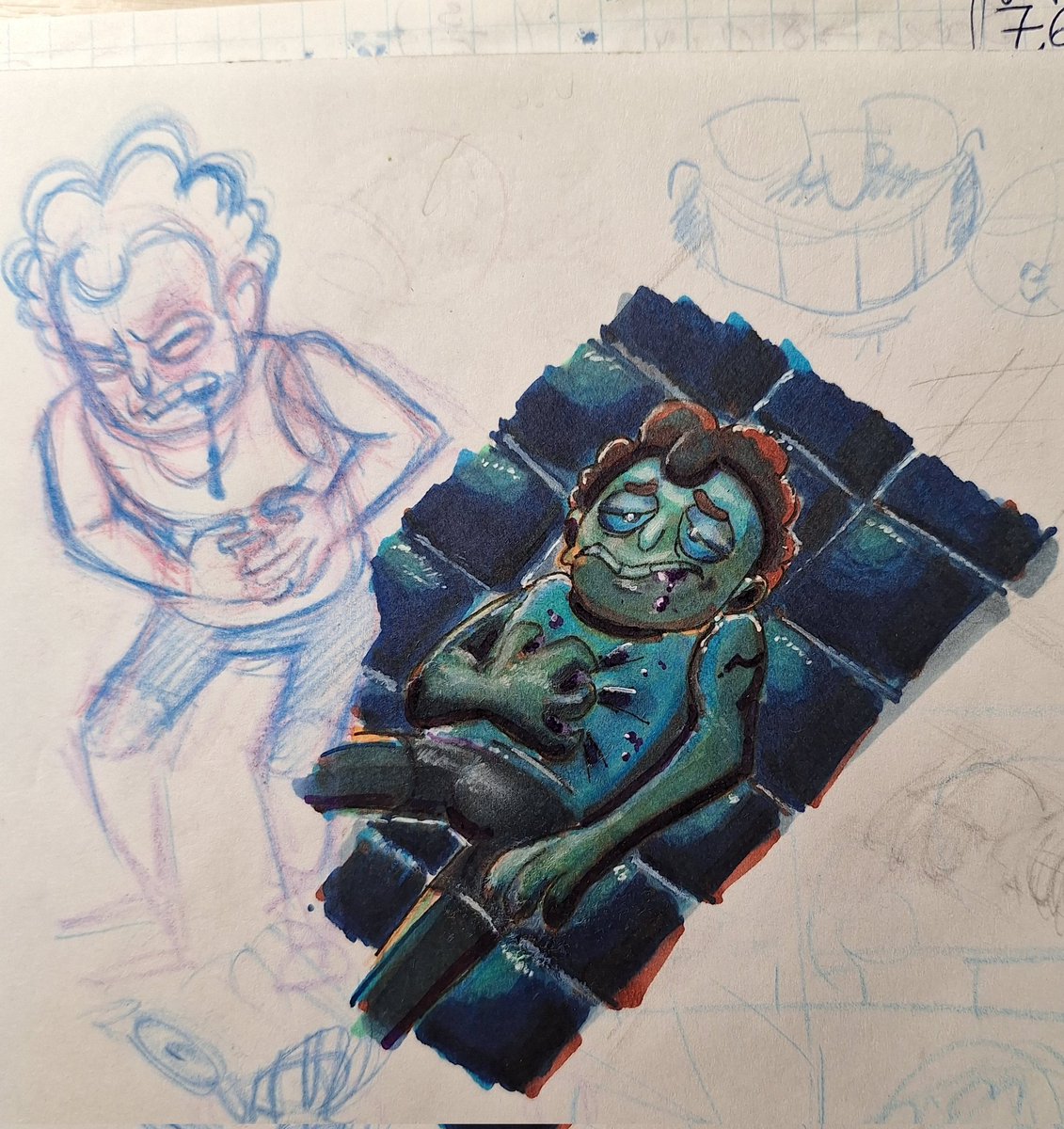 golojka0's tweet photo. He feels not so good ...😨💀👽
But, he's still alive, I guess...
#знакомьтесьБоб #ThisIsBob #meetbob #Sketching https://t.co/Cu1jcNVoJ6