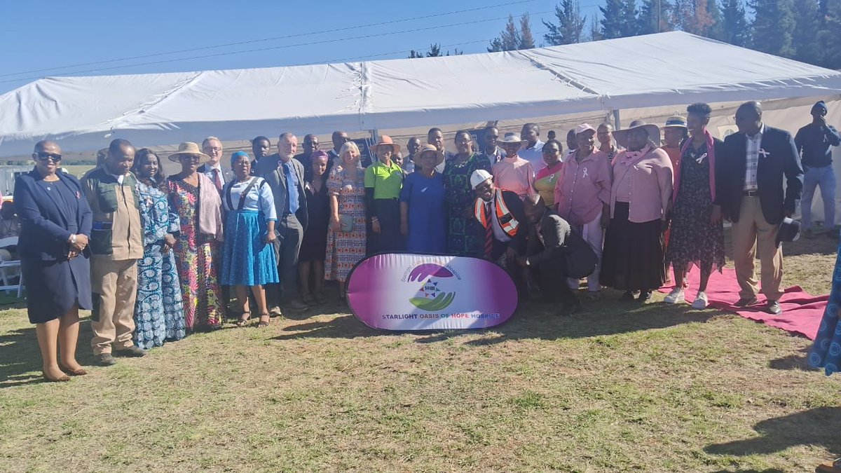 A special moment yesterday with Her Majesty Queen Masenate ceremonially turning the sod to mark the beginning of construction for <a href="/care_starlight/">Starlight Oasis of Hope Hospice-Lesotho</a>.

It's been a long journey to get to this point by friends in Lesotho and <a href="/DolenCymru/">Dolen Cymru Lesotho</a>. A wonderful Lesotho200 moment.