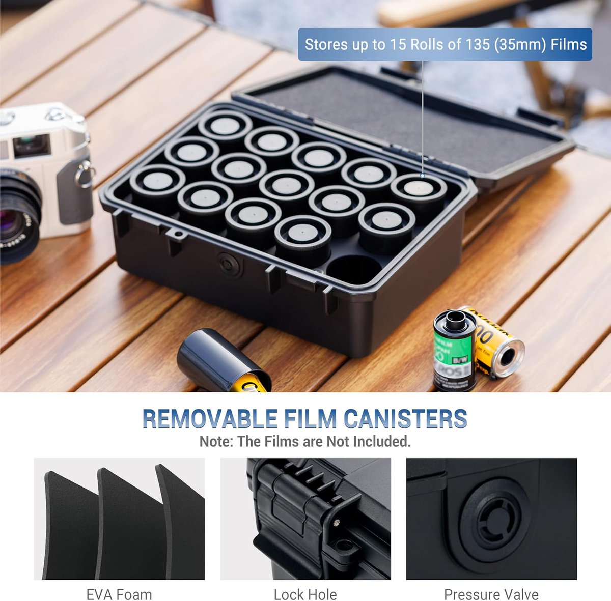 JJCPhotogr75080's tweet photo. 👍JJC 135 Film Case with Canisters for 15 Rolls of 35mm Film

✅Provides Full Protection for Your Film Rolls
👇Explore now！
#JJC
#35mmfilm 
#FilmCase
#35mm 
#photography https://t.co/DRjPdEYhLb