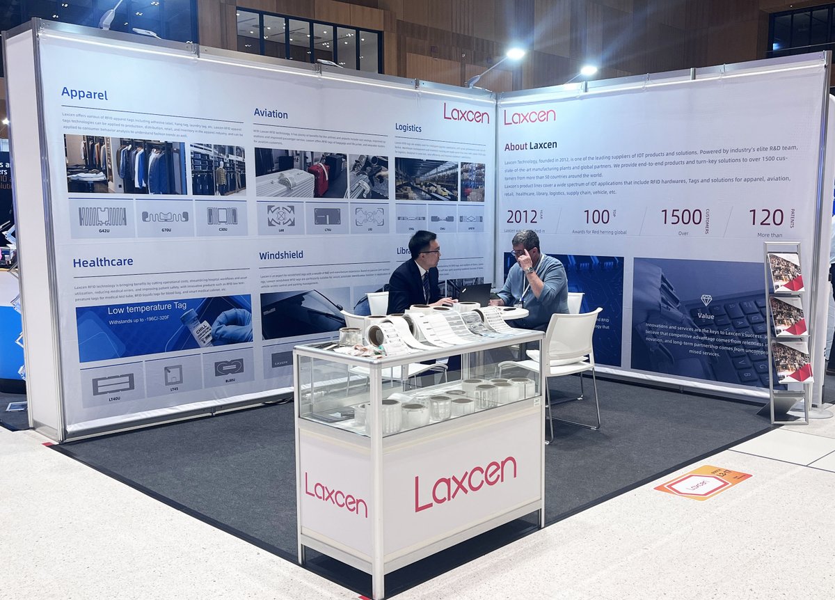 Laxcen's tweet photo. Laxcen Technology Showcased Innovative RFID Labels at WIoT Tomorrow 2024 https://t.co/imMhh7YCYl