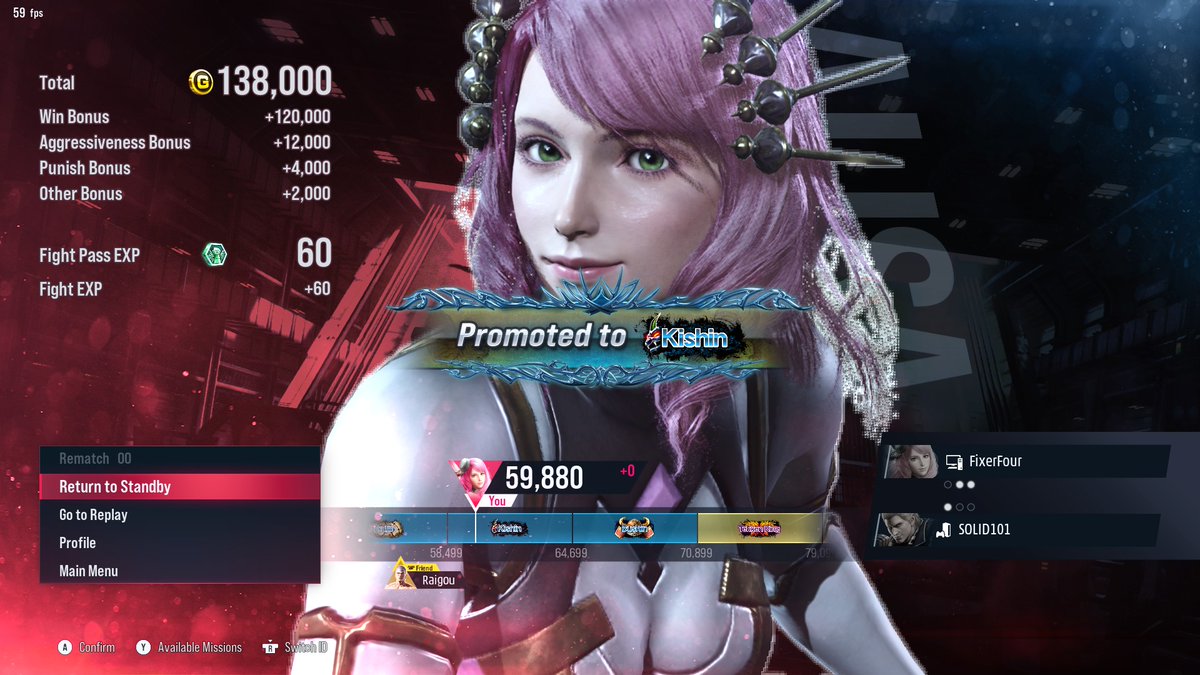 Day 1 with the character, I've played 53 ranked games and already Kishin. I haven't even learned a real combo, I just do uf1 -&gt; uf1. this character is so dumb