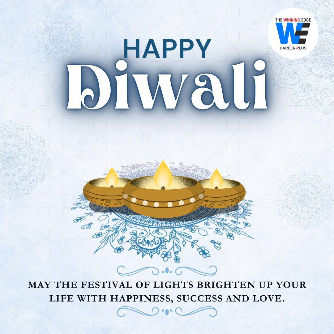 twecareerplus's tweet photo. May this Diwali fill your life with #love, #prosperity, and #success in all your #endeavors. 

From all of us at #TheWinningEdgecareerplus, wishing you a very #HappyDiwali! 🪔🌟

For more on our #courses info,
📲 WhatsApp/Call @7300801265 https://t.co/uTAuEQ6MOl