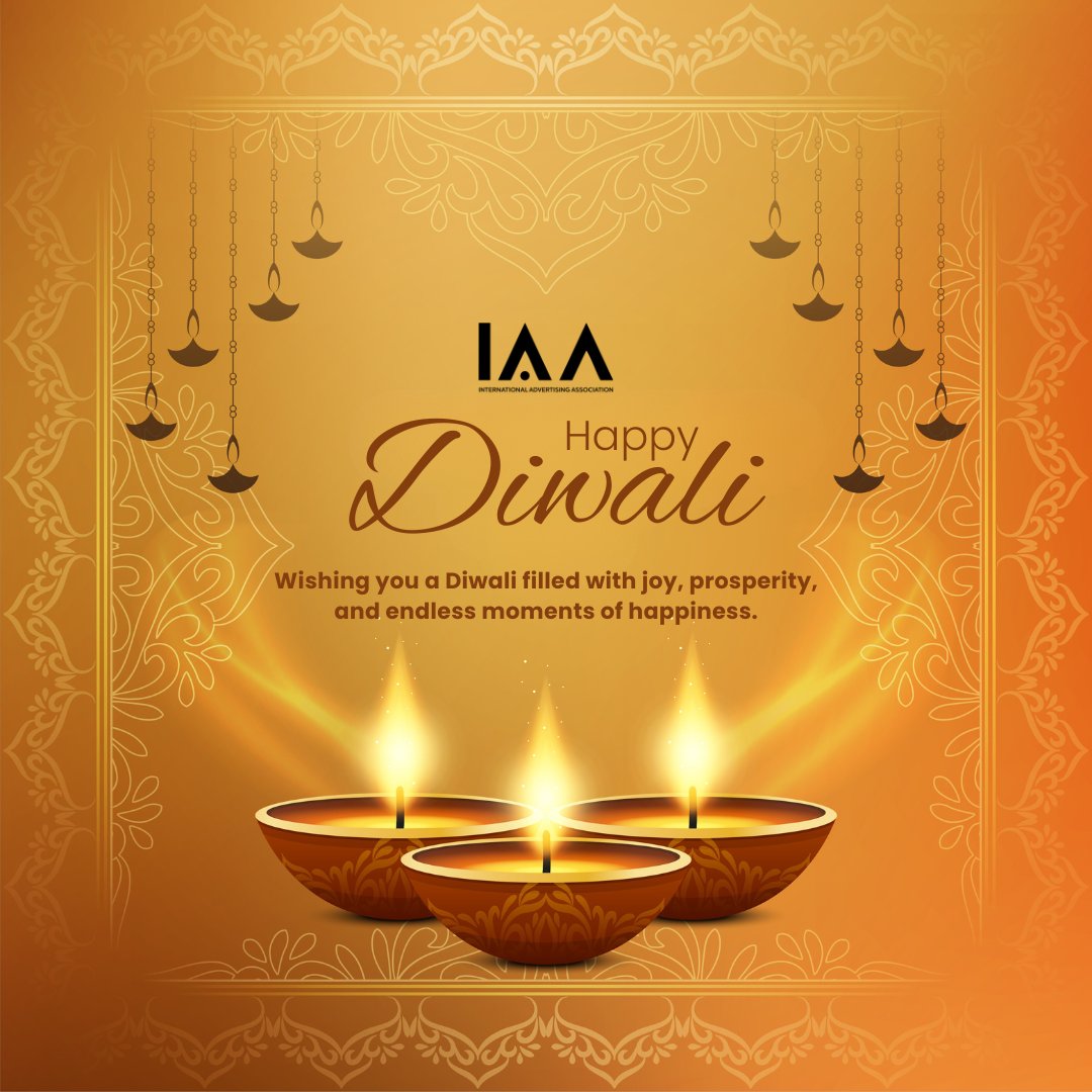 IAA__India's tweet photo. IAA wishes you all a Diwali filled with the brilliance of hope, the warmth of joy, and the spark of new beginnings! 🪔
Happy Diwali! ✨
#HappyDiwali #Diwali2024 #IAA #IAAIndiaChapter https://t.co/3LwlYmZGYe