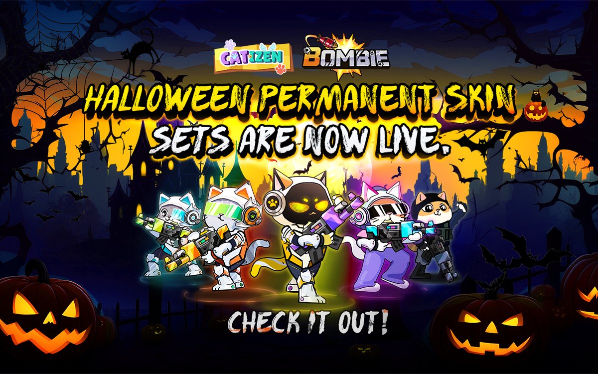 💀Bombers!Meow or Never - Fight the fright! 🔥

👻The Halloween festivities are here! 🎃
😼💪Join our fearless kitty warriors as they journey into the eerie Zombie Town for epic battles and nonstop fun! 🧟‍Get ready to claim your exclusive battle cat skins and help us fight to