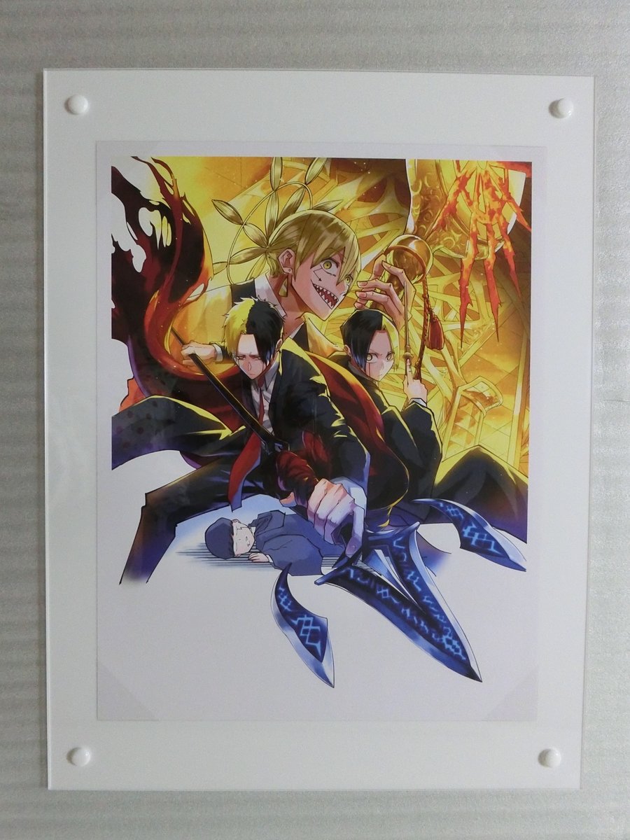 MASHLE マッシュル 額装高精細デジタルカラー 複製原画 マッシュルパーク 原作展示の一部をチラ見せ👀 甲本先生の画稿を高精細