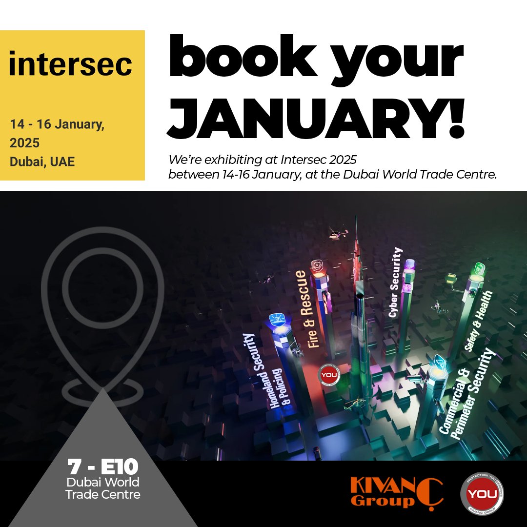 kivancgroup's tweet photo. Save the date!

Join us at the 26th edition of Intersec 2025, the world's leading event for security, safety, and fire protection industries!

Register to visit - https://t.co/mhoeCm5S4X
#intersec #intersecexpo #intersec2025 #securityevents #safetyevents #dubai #UAE #middleeast https://t.co/cIh6ceSm1m