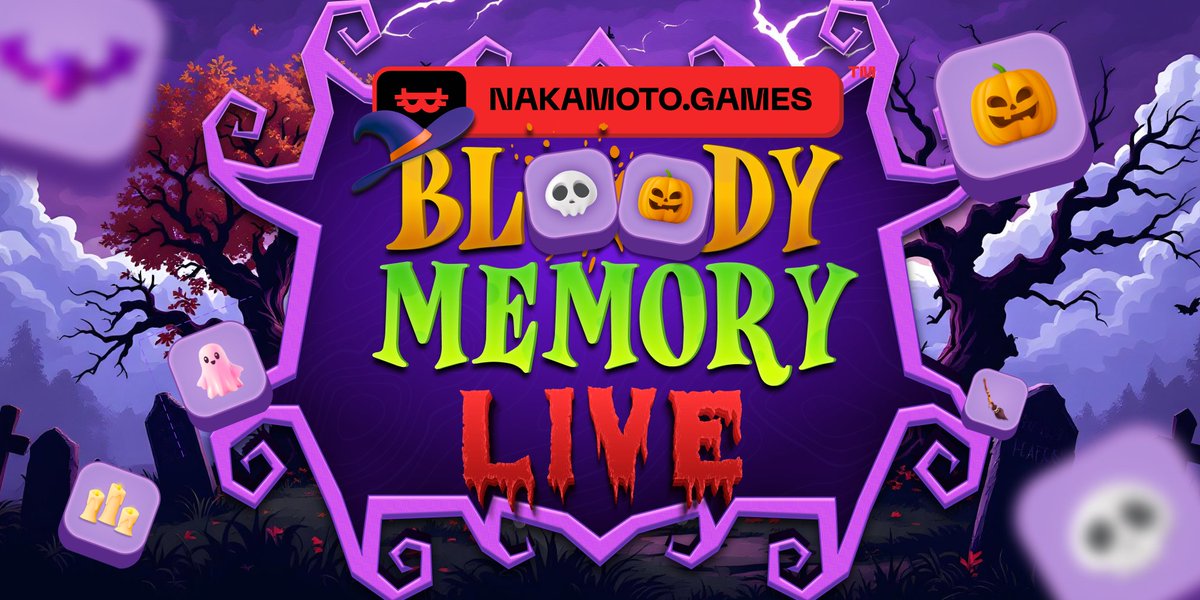 NakamotoGames's tweet image. 🎃 Happy Halloween, #NAKAFAM! 🩸

The spookiest day is here, and so is #BloodyMemory—now officially LIVE! 🍬👻 

Dive into our brand-new hyper-casual puzzle and strategy game, packed with thrilling challenges and epic rewards for $NAKA holders! 💥

The biggest treats are waiting,