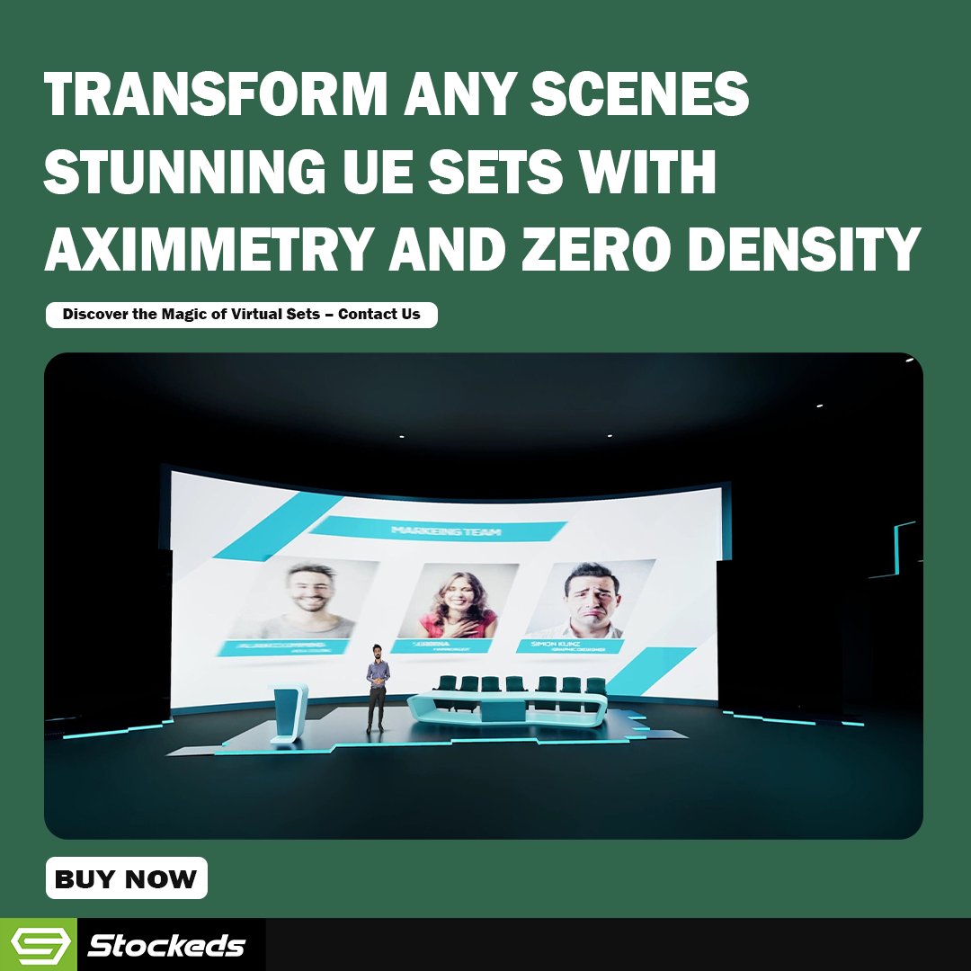 Stockeds113439's tweet image. Your Ultimate Virtual Production Toolkit: Unreal Engine, Zero Density, and Aximmetry! Step up your visuals today! #VirtualSets

visit now : stockeds.com