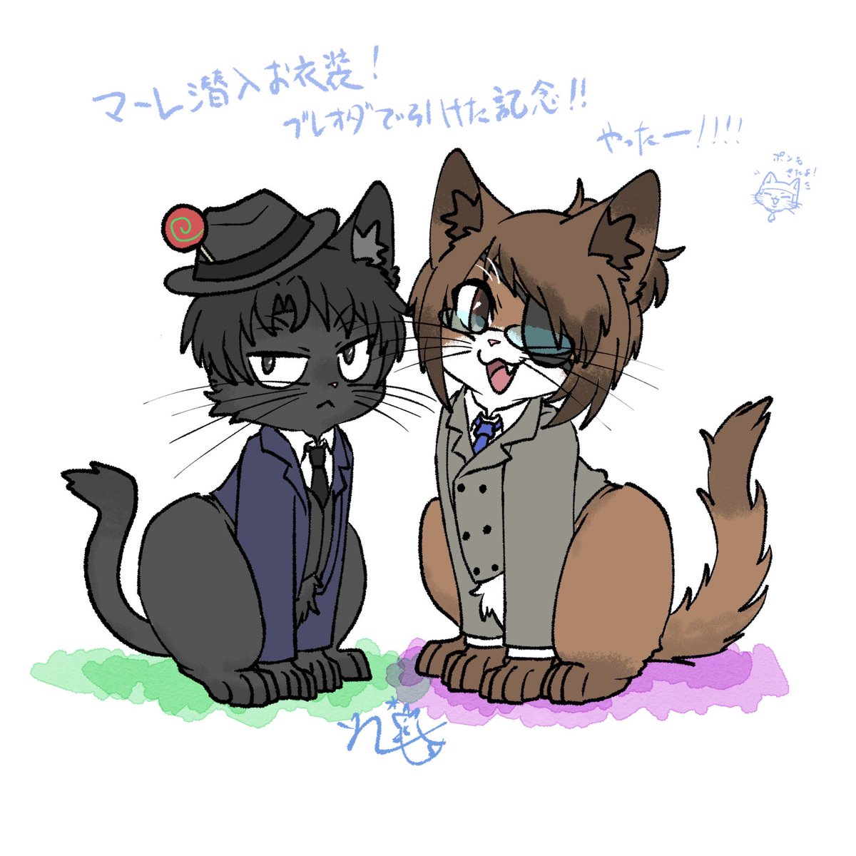 kogitune_art's tweet photo. 過去絵再掲祭り第七弾
はっぴーはろうぃーんってことで衣服を着たイラストをチョイス https://t.co/XVClyRbdws