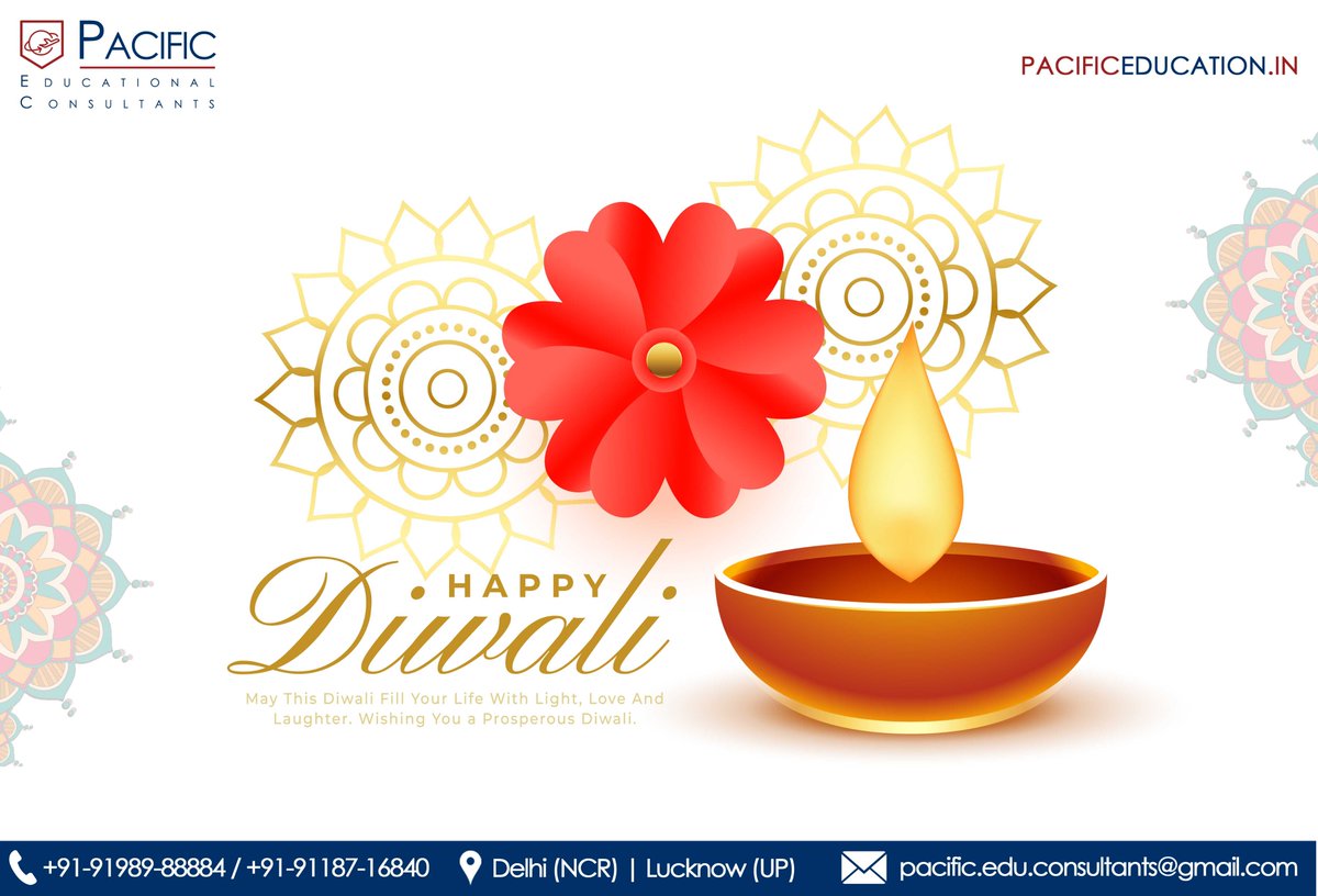 🪔 Wish you all a very Happy Diwali !

🕯️ May the festival of lights bring brightness into your life.

#Diwali2024 <a href="/PacificEduCons/">Pacific Educational Consultants</a> 

(From : pacificeducation.in)