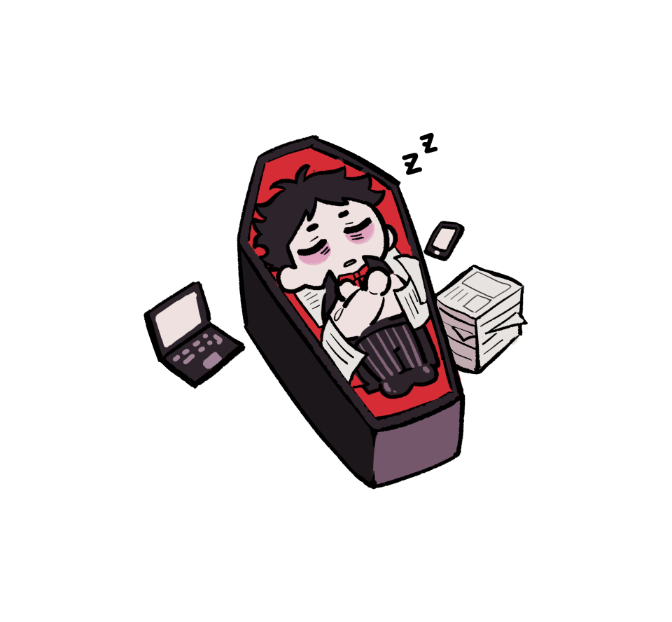 squareroot1548's tweet photo. 🦇🧛 除了吃飯感覺也會是很需要睡眠的吸血鬼💤 https://t.co/d23UcSjdtJ