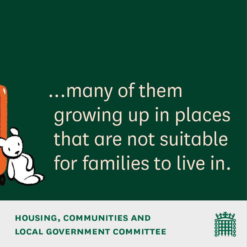 CommonsHCLG's tweet photo. More than 150,000 children in England are living in temporary accommodation according to the latest government statistics. Our first inquiry of this Parliament will look at their experiences and how temporary housing can be improved.

Find out more 👇
