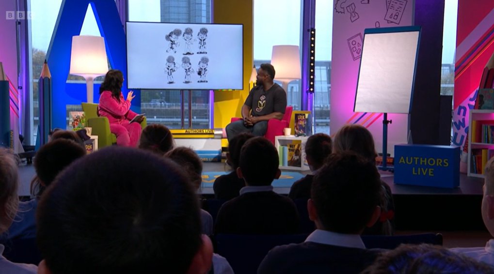 Scottish Book Trust (@scottishbktrust) on Twitter photo A huge thanks to @dapsdraws for joining us on #BBCAuthorsLive this morning, with studio audience <a href="/ThornwoodPri/">Thornwood Primary</a> and presenter <a href="/TVZaraJ/">Zara Janjua - Broadcast Multi-Hyphenate</a> 📺
We're sure many budding artists are now inspired to get creating, having learned to find the magic in their mistakes!
<a href="/BBCScotLearn/">BBC Scotland Learning</a> A huge thanks to @dapsdraws for joining us on #BBCAuthorsLive this morning, with studio audience <a href="/ThornwoodPri/">Thornwood Primary</a> and presenter <a href="/TVZaraJ/">Zara Janjua - Broadcast Multi-Hyphenate</a> 📺
We're sure many budding artists are now inspired to get creating, having learned to find the magic in their mistakes!
<a href="/BBCScotLearn/">BBC Scotland Learning</a>