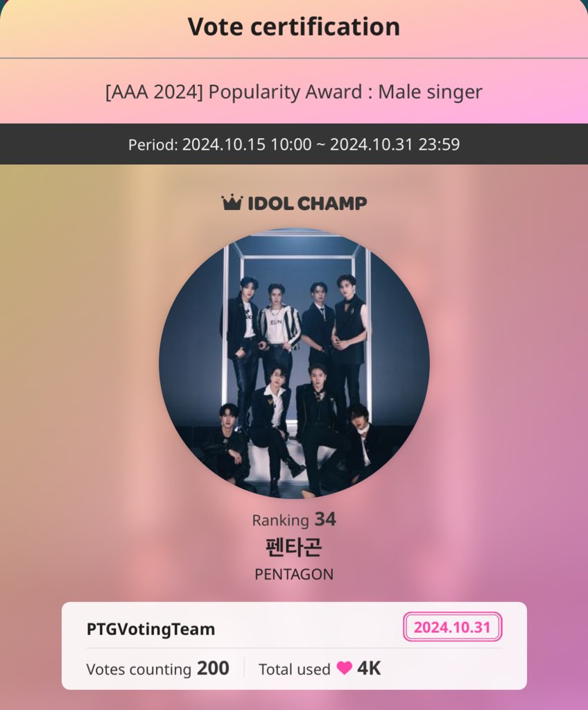 Pentagon Voting Team 🏆🏆 tweet media
