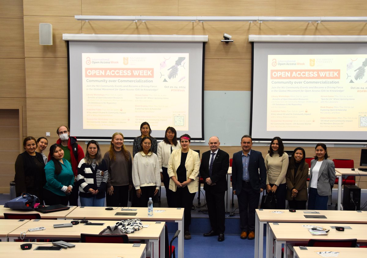 NU_Library_NU's tweet image. 📚🌍🔓 From October 21-24, the NU Library celebrated #OAWeek 2024. Thanks to all our speakers and participants! Together, we’re making knowledge accessible for everyone. More: library.nu.edu.kz/tpost/n18vgd1p…
#OpenAccessWeek #NUCommunity