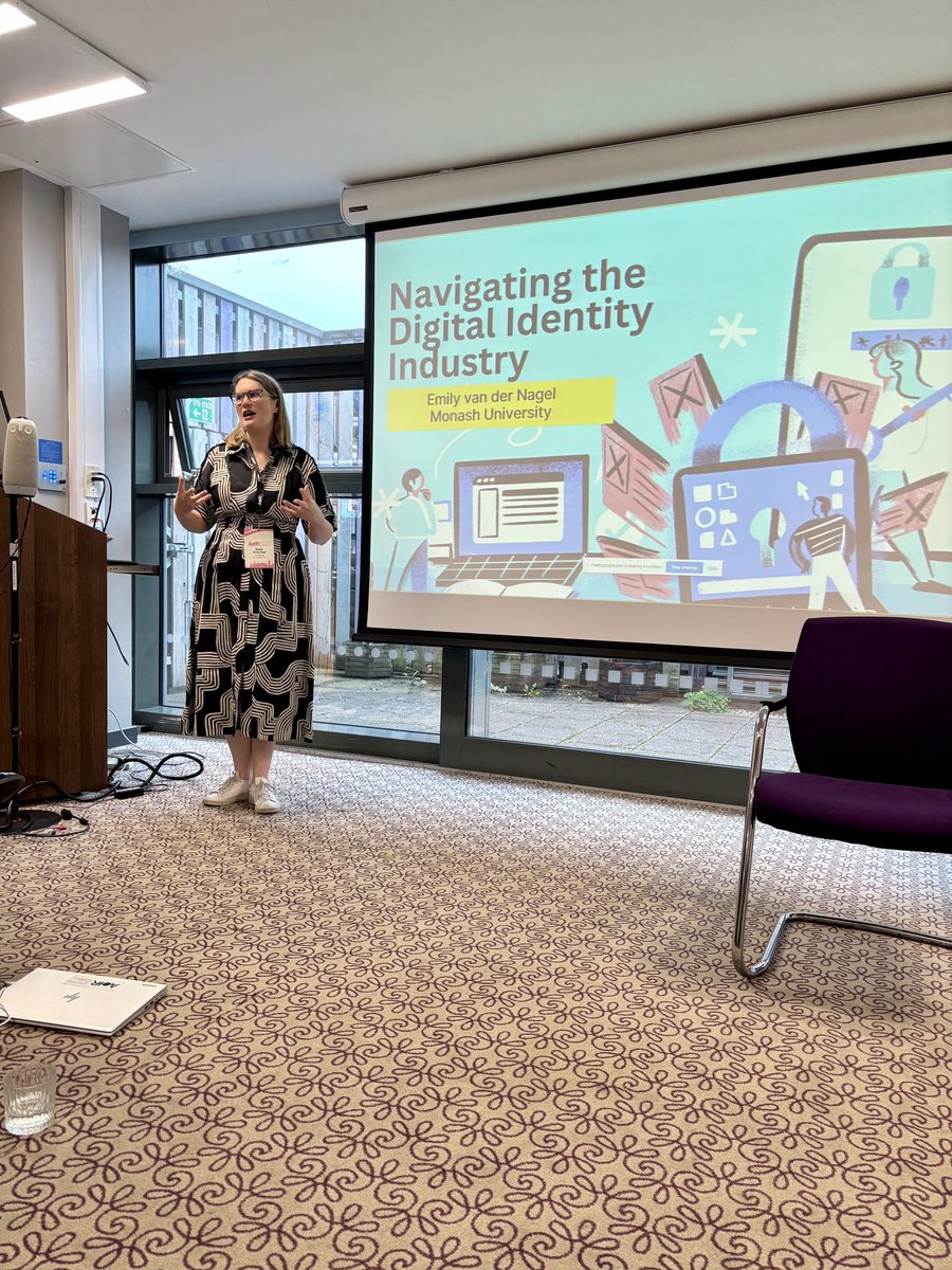 Now <a href="/emvdn/">Emily van der Nagel</a> focuses on authenticity vs anonymity on social media, arguing that the best case studies from the risks of digital, verified and authenticated identity come from the adult context #AoIR2024