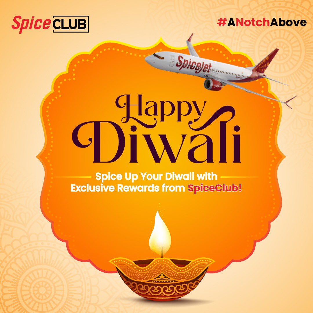 SpiceClubSG's tweet image. Celebrate the festival of lights with exciting rewards. Join us and make your travels as vibrant as your festivities! ✈️✨ 
#DiwaliWishes #SpiceClub #Spicejet #travel #aviation #diwali2024