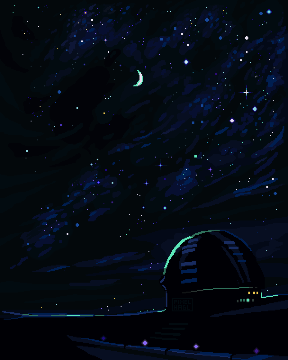 Pixel_Hagl's tweet photo. Trying myself in something new
Was in the mood to do a night sky 

#pixelart #ドット絵  #pixels https://t.co/jIdR2Jb8Ug